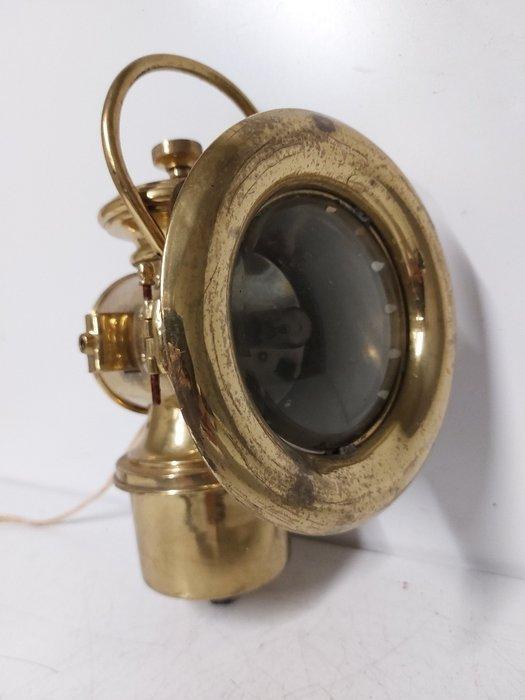 Olielamp - Messing - oude olielamp, Antiek en Kunst, Curiosa en Brocante