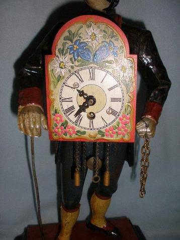 Horloge à Coucou En Bois Style Chalet Forêt-Noire - Mécanique à Piles, Pendule, Sonnerie Heure - Décoration Murale Vintage