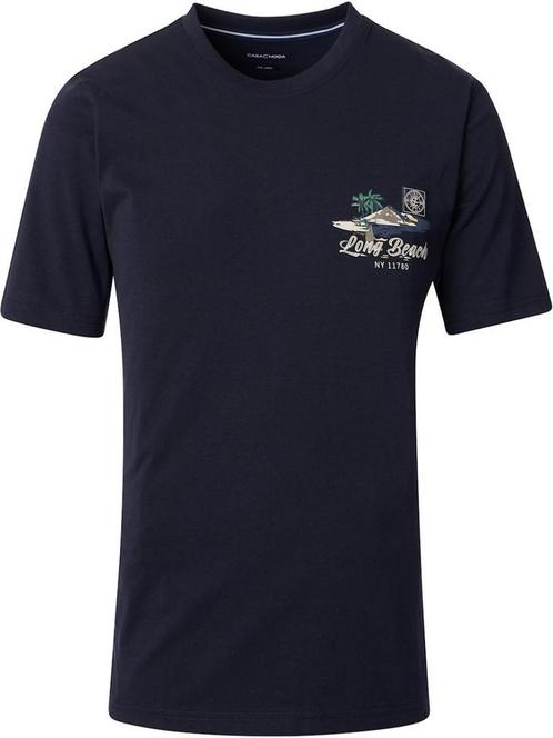 Casa Moda T-shirt Met Long Beach Print 954438800-105 Blauw, Kleding | Heren, T-shirts, Verzenden