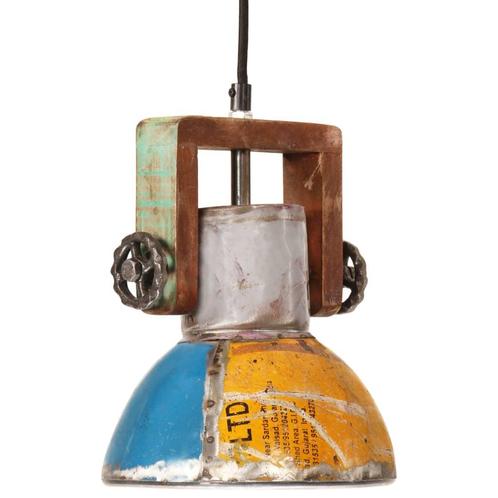 vidaXL Hanglamp industrieel rond 25 W E27 19 cm meerkleurig, Huis en Inrichting, Lampen | Overige, Nieuw, Verzenden
