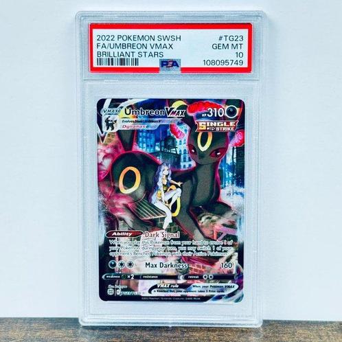 Pokémon Graded card - Umbreon Vmax FA - Brilliant Stars, Hobby en Vrije tijd, Verzamelkaartspellen | Pokémon