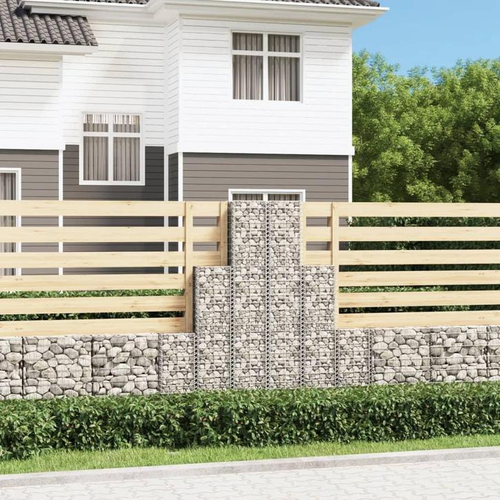 vidaXL 6-delige Schanskorfset gegalvaniseerd draad, Jardin & Terrasse, Clôtures de jardin, Envoi