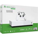 Xbox One S All Digital Edition 1TB Wit + S Controller in..., Games en Spelcomputers, Ophalen of Verzenden, Zo goed als nieuw