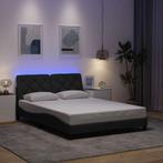 vidaXL Bedframe met LED zonder matras 120x200 cm stof, Verzenden, Nieuw
