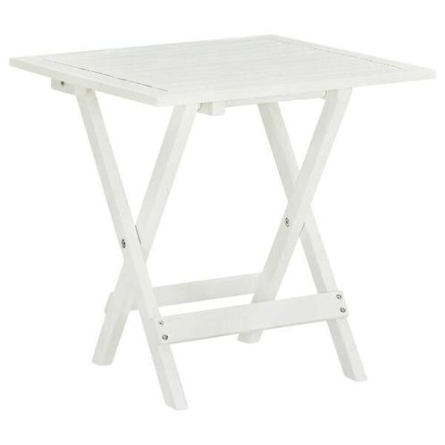 Tuin Tafeltje Acaciahout Wit | Tweede Kansje | OP = OP, Tuin en Terras, Tuintafels, Vierkant, Nieuw, Hout, Verzenden