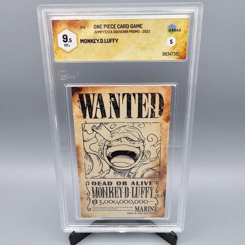Luffy Wanted (Promo) Jump Festa Souvenir Graded card - Graad, Hobby en Vrije tijd, Verzamelkaartspellen | Overige
