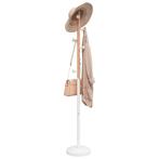 vidaXL Porte-manteau blanc 177 cm fer enduit de poudre, Verzenden, Neuf