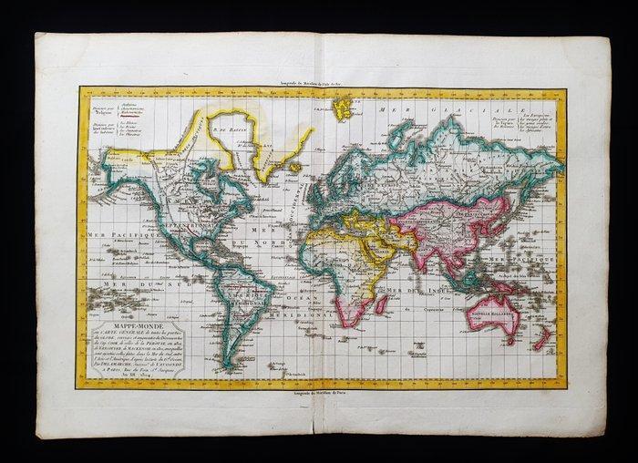 Mappamondo - Carte du monde / Planisphère terrestre / Globe, Boeken, Atlassen en Landkaarten