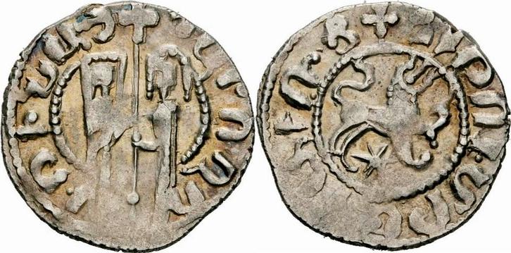 1226-1270 Armenien Koenig Hetoum I Tram Sis Zabel Loewe S..., Postzegels en Munten, Munten | Amerika, Verzenden