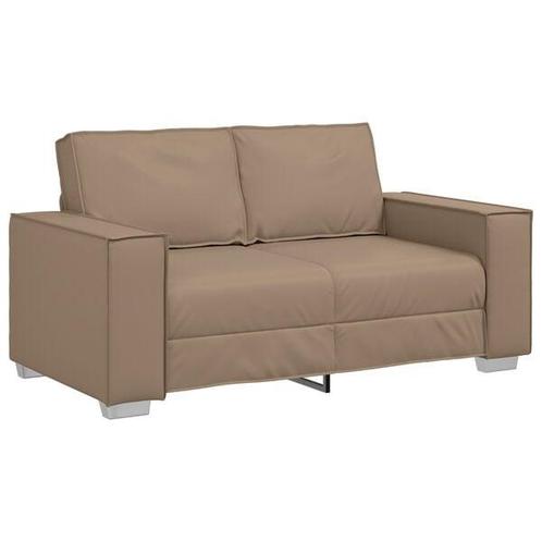 Kunstleren Loveseat Bank Cappuccino | Retour deal | Chiqu..., Huis en Inrichting, Zetels | Zetels, Minder dan 150 cm, 75 tot 100 cm