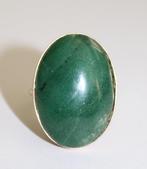 Bague - 14 carats Or jaune Jade - Bague en or 14K avec jade, Nieuw