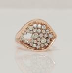 Bague tendance - 14 carats Or rose -  0.58ct. tw. Diamant