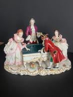 Porzellanfabrik F. Wessel - Figurine - Scène de salon avec