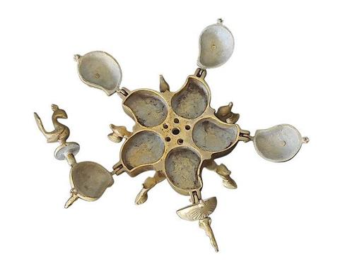 Doos - Messing - Antiek portesperzie reliekdoos juwelenkist, Antiek en Kunst, Kunst | Designobjecten
