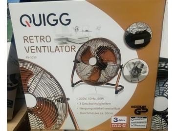 Veiling - Retro ventilator 30cm koper beschikbaar voor biedingen