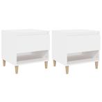 Studentenkot Deal: 2 Nachtkastjes Wit -40%! Strak Design..., Huis en Inrichting, Verzenden, Nieuw, 45 tot 65 cm, Minder dan 55 cm