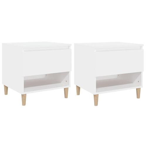 Studentenkot Deal: 2 Nachtkastjes Wit -40%! Strak Design..., Huis en Inrichting, Slaapkamer | Nachtkastjes, Nieuw, Hout, Minder dan 55 cm
