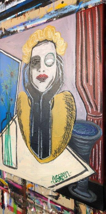 Fabius Green - Mary dans ses pensées, Antiek en Kunst, Kunst | Schilderijen | Modern