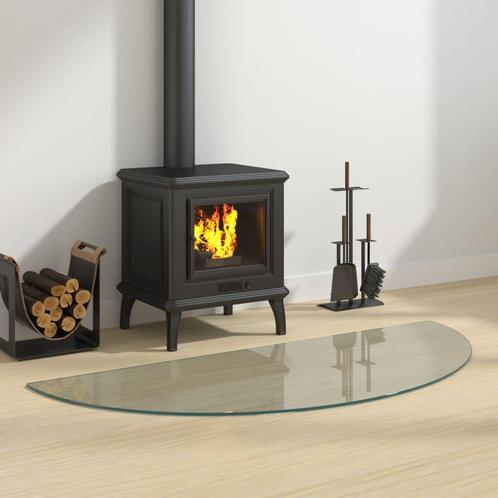 vidaXL Glasplaat voor open haard halfrond 1200x500 mm, Doe-het-zelf en Bouw, Glas en Ramen, Nieuw, Verzenden