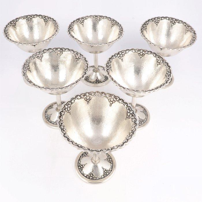 IJscoupe - Djokja - Indonesië - Beker (6) - .800 zilver, Antiek en Kunst, Antiek | Zilver en Goud