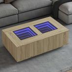 vidaXL Salontafel met Infinity LED 116x69x40 cm sonoma, Huis en Inrichting, Tafels | Salontafels, Verzenden, Nieuw
