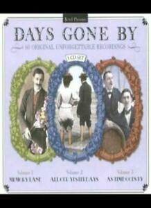 Days Gone By: Memory Lane/All Our Yesterdays/As Time Goes By, CD & DVD, CD | Autres CD, Envoi
