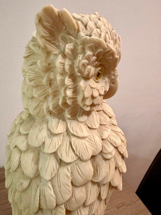 Amilcare Santini - sculptuur, Uil - 33 cm - Marmer, Antiquités & Art, Curiosités & Brocante