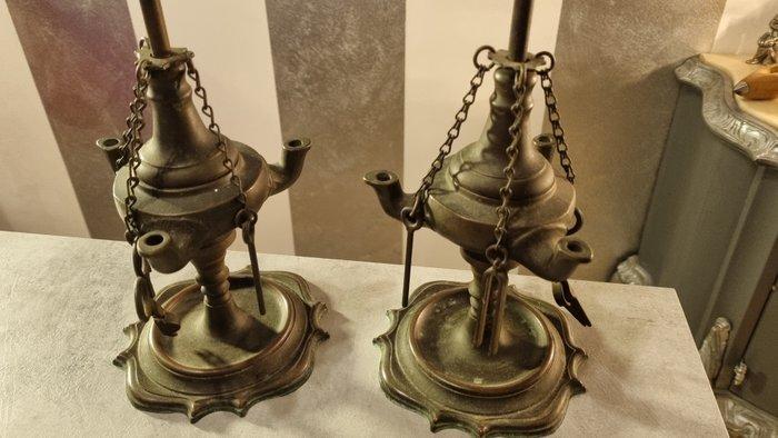 Tafellamp (2) - Brons, Antiek en Kunst, Curiosa en Brocante