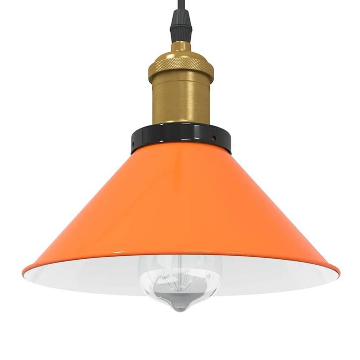 vidaXL Hanglamp in hoogte verstelbaar E27 Ø22cm metaal, Huis en Inrichting, Lampen | Overige, Nieuw, Verzenden