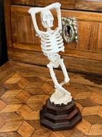 sculptuur, Memento Mori   Squelette dansant - 12 cm - Been,, Antiek en Kunst, Antiek | Keramiek en Aardewerk