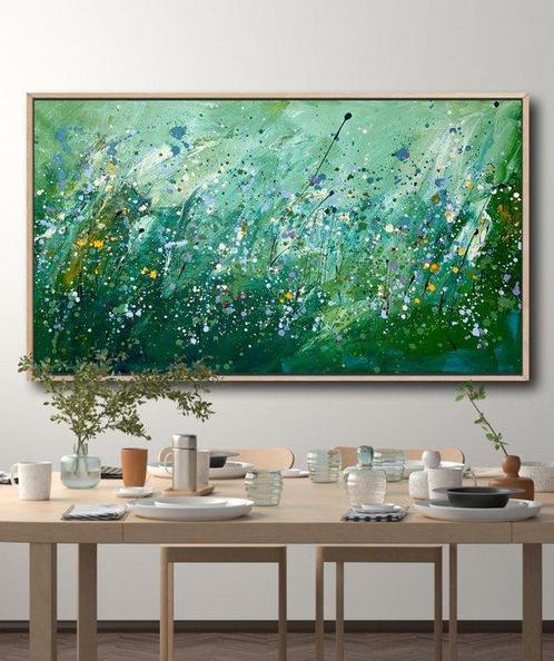Cornelio Reut - Fleurs de Crocus XXL, Antiek en Kunst, Kunst | Schilderijen | Modern