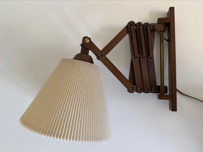 Lampe murale - bois de teck - Lampe à ciseaux vintage, Antiek en Kunst, Kunst | Designobjecten