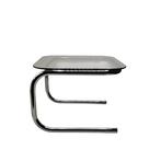 Bauhaus-Style Chrome and Smoked Glass Design - Tafel - Glas,