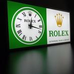 ROLEX ILLUMINATED SIGN WITH CLOCK - Lichtbord - Aluminium, Antiek en Kunst