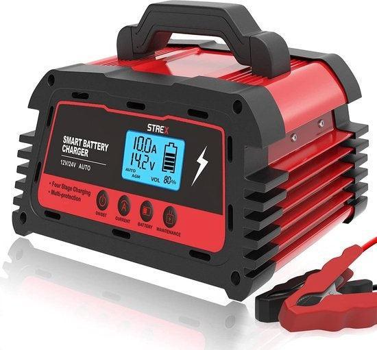 2dekans | Strex Industriele Acculader - 12/24V 5/10/25A -, Autos : Pièces & Accessoires, Batteries & Accessoires, Enlèvement ou Envoi