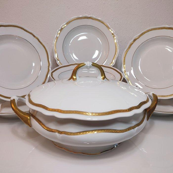 Giraud Limoges & S.P.L.D. - Tafelservies (12) - Fijn gouden, Antiek en Kunst, Antiek | Meubels | Tafels