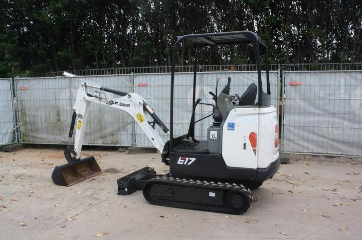 Veiling: Minigraver Bobcat E17 Diesel 10.2kW 2016, Zakelijke goederen, Machines en Bouw | Kranen en Graafmachines, Ophalen