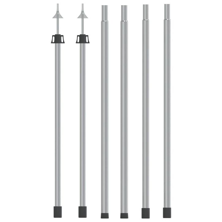 vidaXL Luifelstokken 2 st telescopisch 102-260 cm aluminium, Caravans en Kamperen, Tentaccessoires, Nieuw, Verzenden