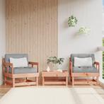 vidaXL Chaises de jardin avec coussins lot de 2 bois, Verzenden