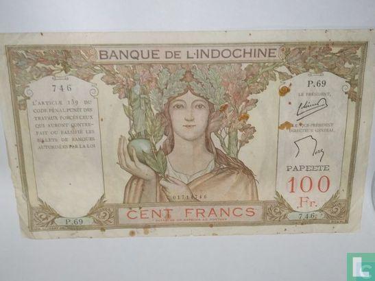 Tahiti 100 Francs 1939 - 1939, Postzegels en Munten, Bankbiljetten | Oceanië, Verzenden
