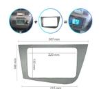 FACADE AUTORADIO 2-DIN POUR SEAT LEON 05 -12., Auto diversen, Autoradio's, Verzenden, Nieuw