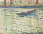 Leandro Vaccari (1905-1979) - Alla riva del fiume, Antiek en Kunst, Kunst | Schilderijen | Klassiek