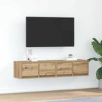 vidaXL Tv-meubelen 2 st 60x31x25,5 cm bewerkt hout, Huis en Inrichting, Kasten |Televisiemeubels, Verzenden, Nieuw