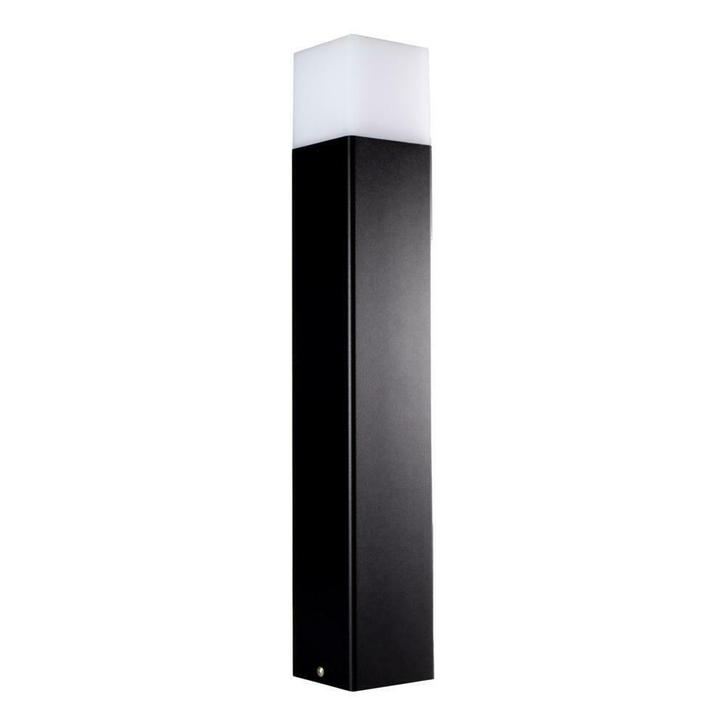 Moderne zwarte tuinpaal 50cm E27 fitting Oasis Netstroom, Tuin en Terras, Buitenverlichting, Nieuw, Led, Overige materialen, Netvoeding