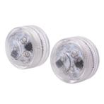 Onderwater RGB LED lampjes met Afstandsbediening - Set, Verzenden, Nieuw, Kabel of Snoer