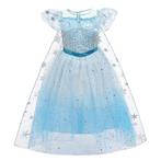 Prinsessenjurk - Blauwe Elsa kristallen jurk - Kleedje, Verzenden