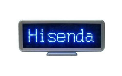 LED lichtkrant 14cm x 5,5cm BLAUW display, Maison & Meubles, Lampes | Autre, Envoi