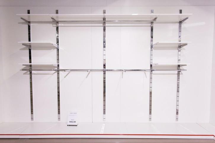 *TIP*  design kledingrek tegen muur klikssysteem van laser, Huis en Inrichting, Woonaccessoires | Overige, Ophalen of Verzenden