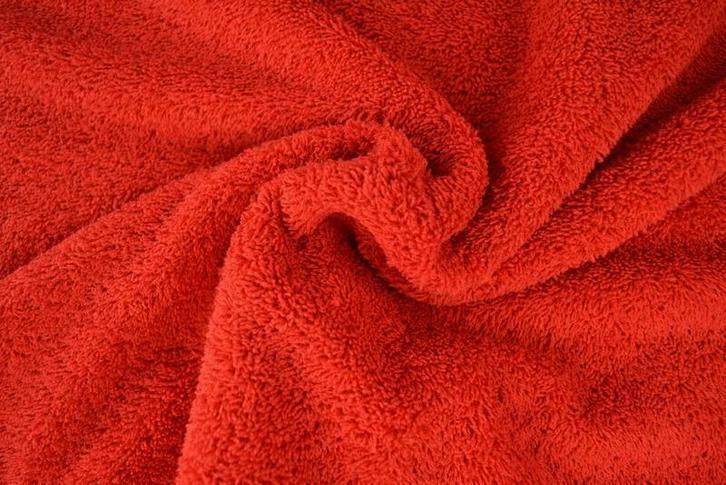 Badstof - Rood - Vanaf 10 meter, Hobby en Vrije tijd, Stoffen en Lappen, 120 cm of meer, 200 cm of meer, Rood, Nieuw, Katoen, Ophalen of Verzenden