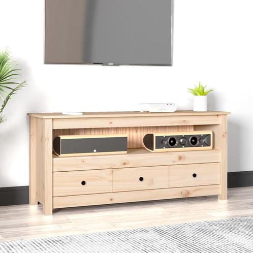 vidaXL Meuble TV 114x35x52 cm Bois de pin massif, Maison & Meubles, Armoires | Mobilier de télévision, Neuf, Envoi